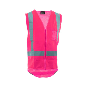 Esko Pink Premium D/N Safety Vest - With ID Pocket