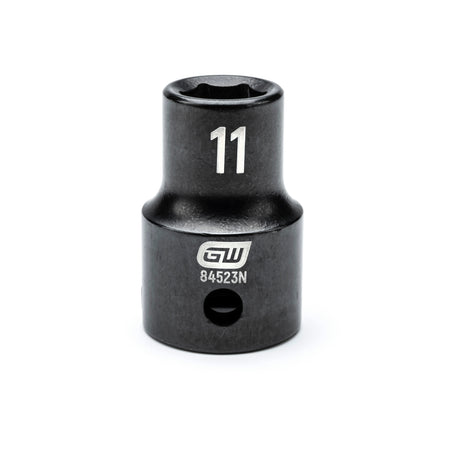 Gearwrench® 11mm 1/2in. Drive 6-Point Metric Standard Impact Socket | Accent Tools