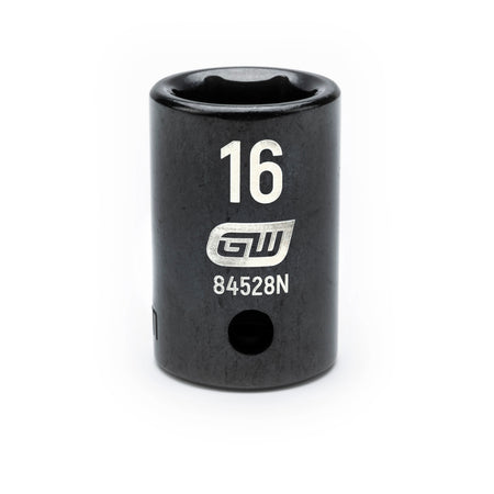 Gearwrench® 16mm 1/2in. Drive 6-Point Metric Standard Impact Socket | Accent Tools