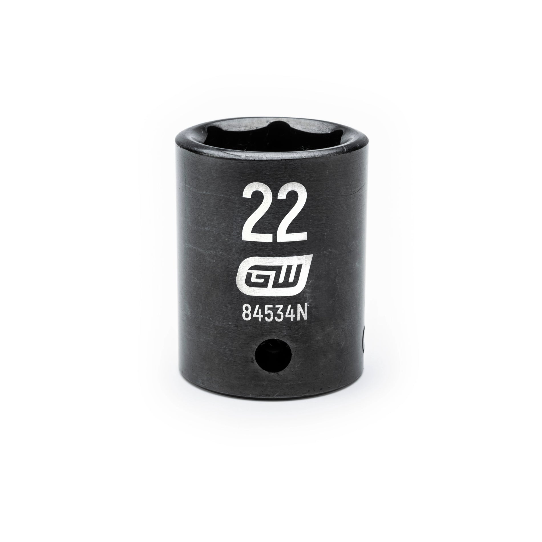 Gearwrench® 22mm 1/2in. Drive 6-Point Metric Standard Impact Socket | Accent Tools