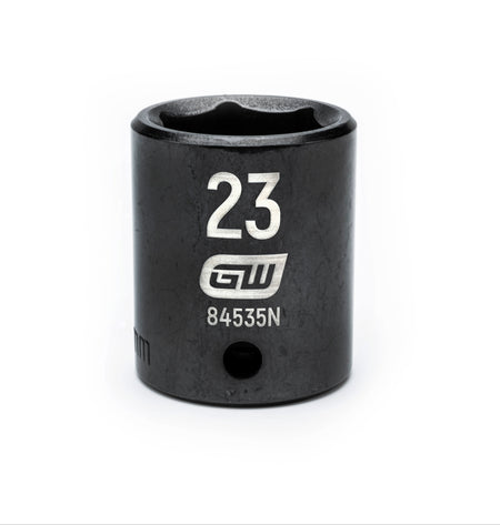 Gearwrench® 23mm 1/2in. Drive 6-Point Metric Standard Impact Socket | Accent Tools