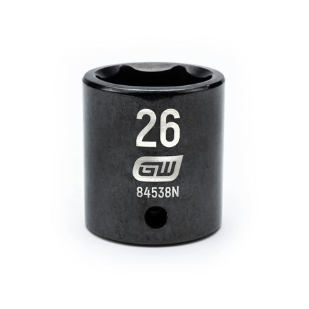 Gearwrench® 26mm 1/2in. Drive 6-Point Metric Standard Impact Socket | Accent Tools