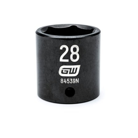 Gearwrench® 28mm 1/2in. Drive 6-Point Metric Standard Impact Socket | Accent Tools