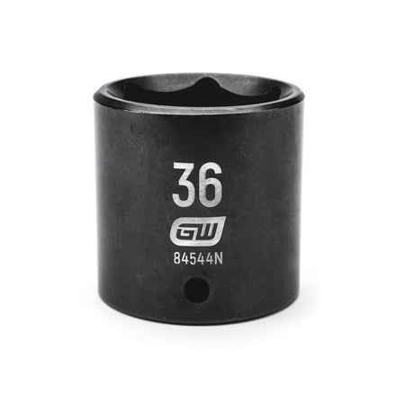 Gearwrench® 36mm 1/2in. Drive 6-Point Metric Standard Impact Socket | Accent Tools