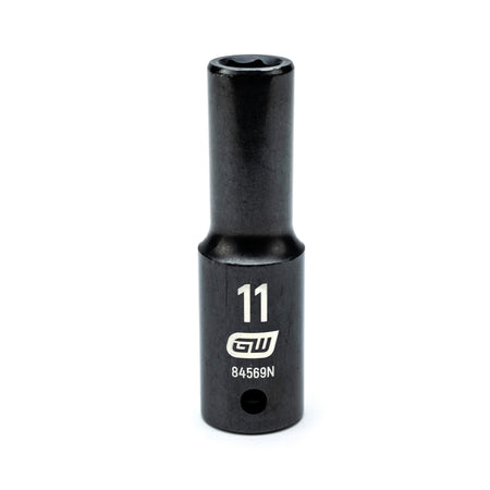 Gearwrench® 11mm 1/2in. Drive 6-Point Metric Deep Impact Socket | Accent Tools