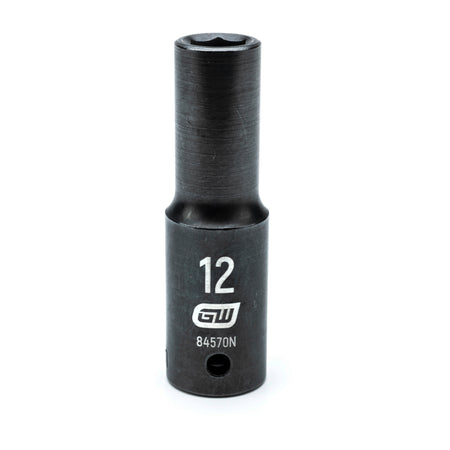 Gearwrench® 12mm 1/2in. Drive 6-Point Metric Deep Impact Socket | Accent Tools