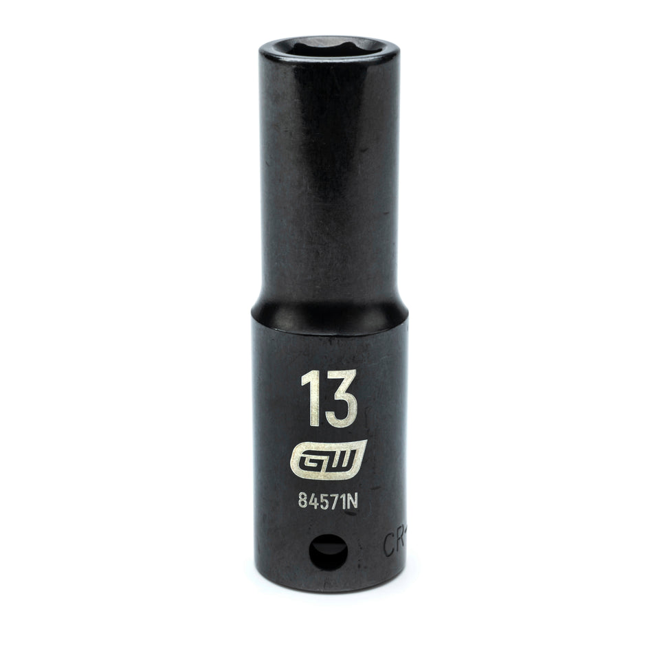 Gearwrench® 13mm 1/2in. Drive 6-Point Metric Deep Impact Socket | Accent Tools