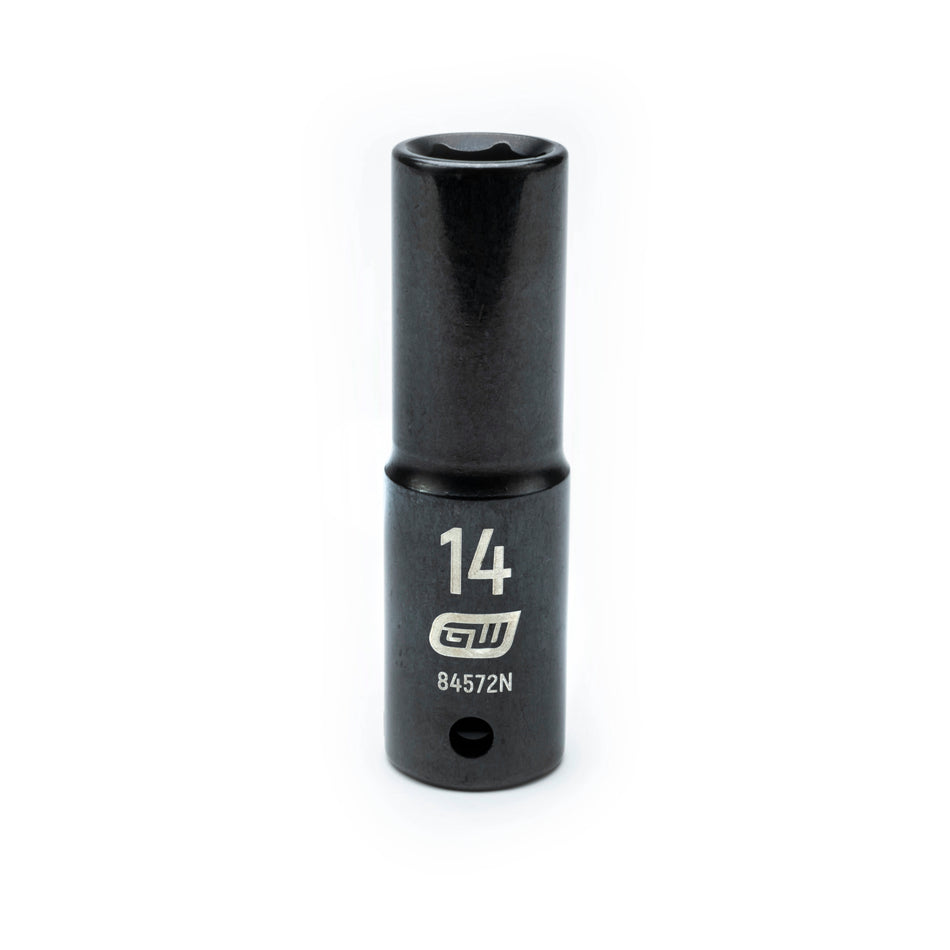 Gearwrench® 14mm 1/2in. Drive 6-Point Metric Deep Impact Socket | Accent Tools