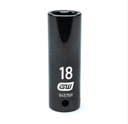 Gearwrench® 18mm 1/2in. Drive 6-Point Metric Deep Impact Socket | Accent Tools