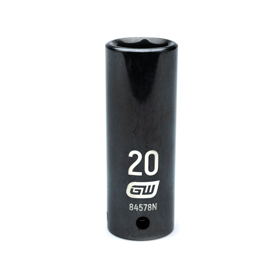 Gearwrench® 20mm 1/2in. Drive 6-Point Metric Deep Impact Socket | Accent Tools