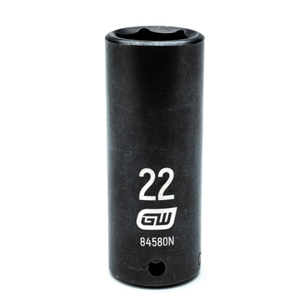 Gearwrench® 22mm 1/2in. Drive 6-Point Metric Deep Impact Socket | Accent Tools
