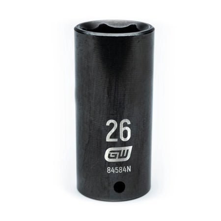 Gearwrench® 26mm 1/2in. Drive 6-Point Metric Deep Impact Socket | Accent Tools