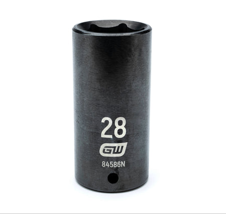 Gearwrench® 28mm 1/2in. Drive 6-Point Metric Deep Impact Socket | Accent Tools