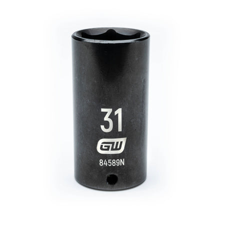 Gearwrench® 31mm 1/2in. Drive 6-Point Metric Deep Impact Socket | Accent Tools
