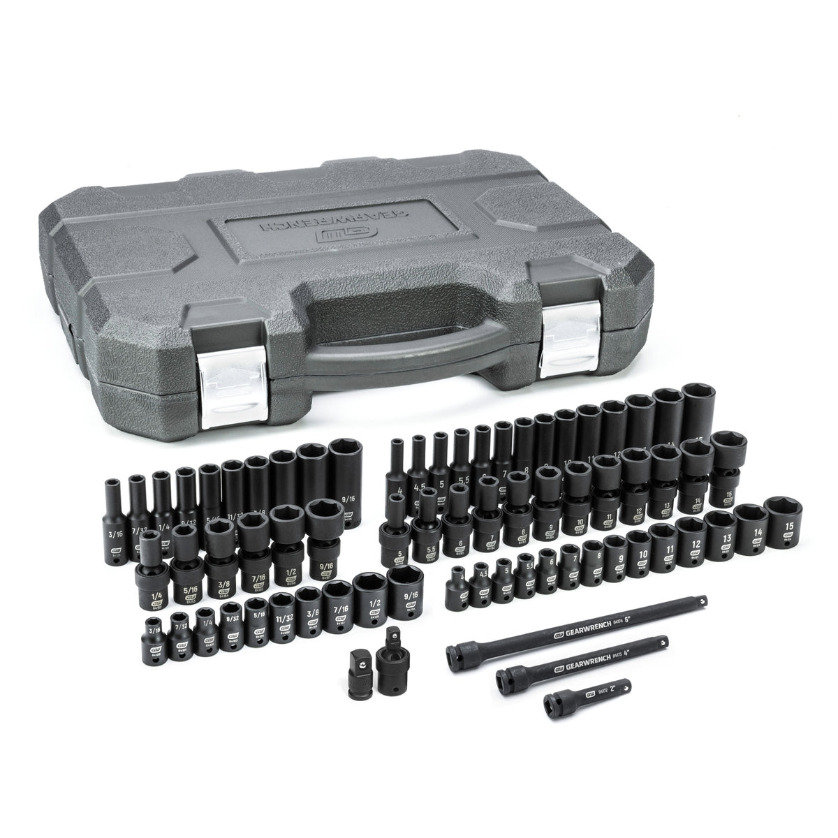 Gearwrench® Set Socket Imp Sae/Met 1/4 r 71Pc | Accent Tools