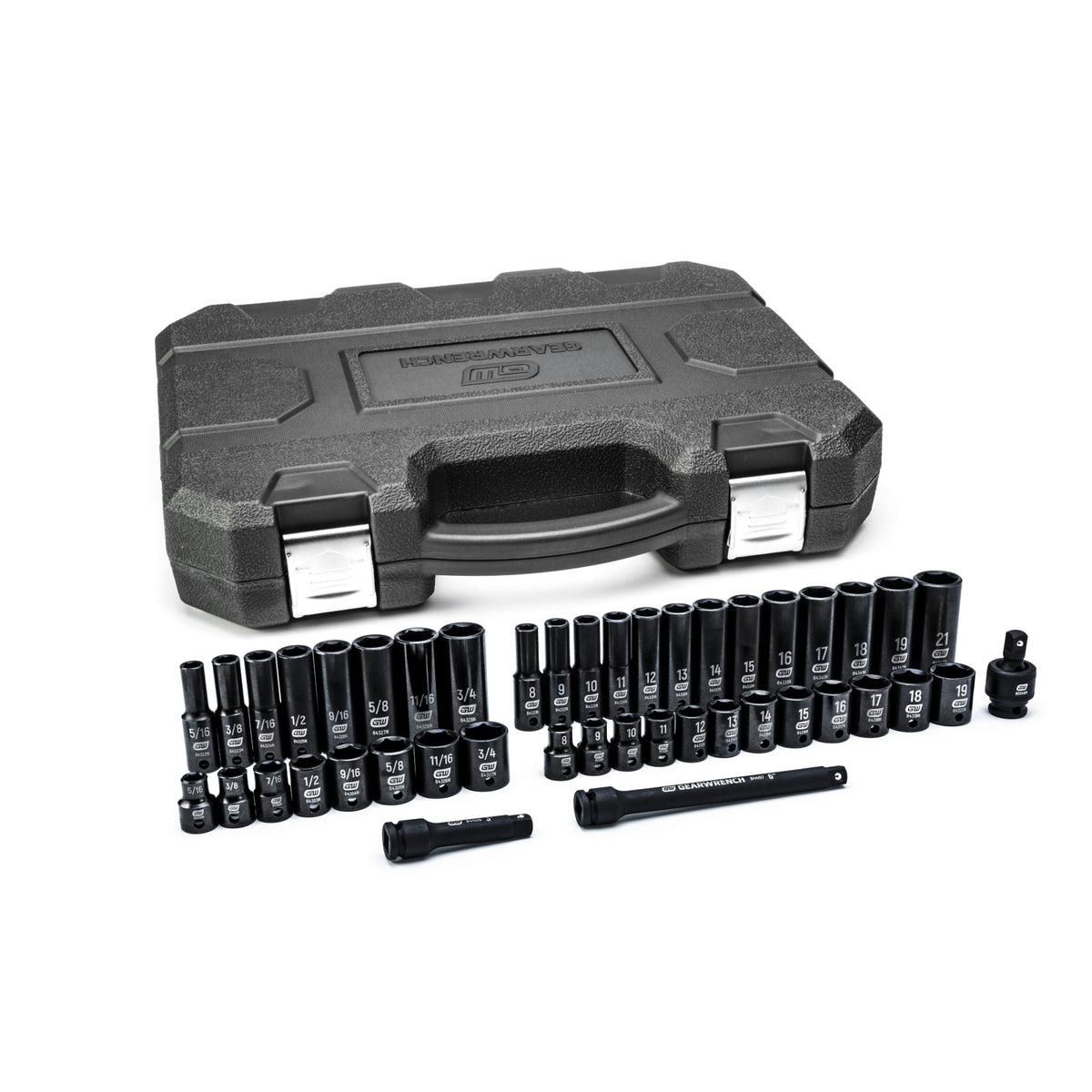 Gearwrench® 44Pc 3/8in. Drive 6 Point Standard & Deep Impact SAE/Metric Socket Set | Accent Tools