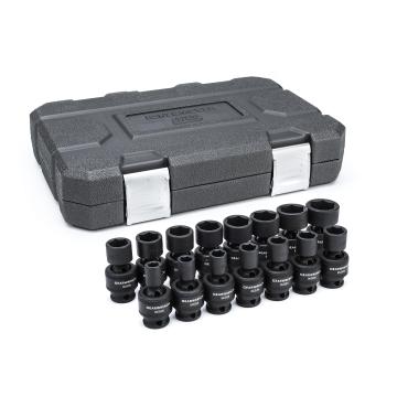 Gearwrench® 15 Pc. 3/8 Drive 6 Point Standard Universal Impact Metric Socket Set | Accent Tools