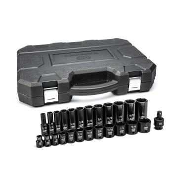 Gearwrench® Set Socket Imp Std/Dp Sae 3/8 r 25Pc | Accent Tools