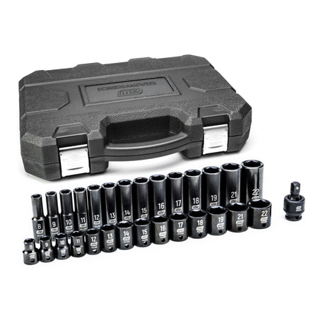 Gearwrench® 29 Pc. 3/8 Drive 6 Point Standard & Deep Impact Metric Socket Set | Accent Tools