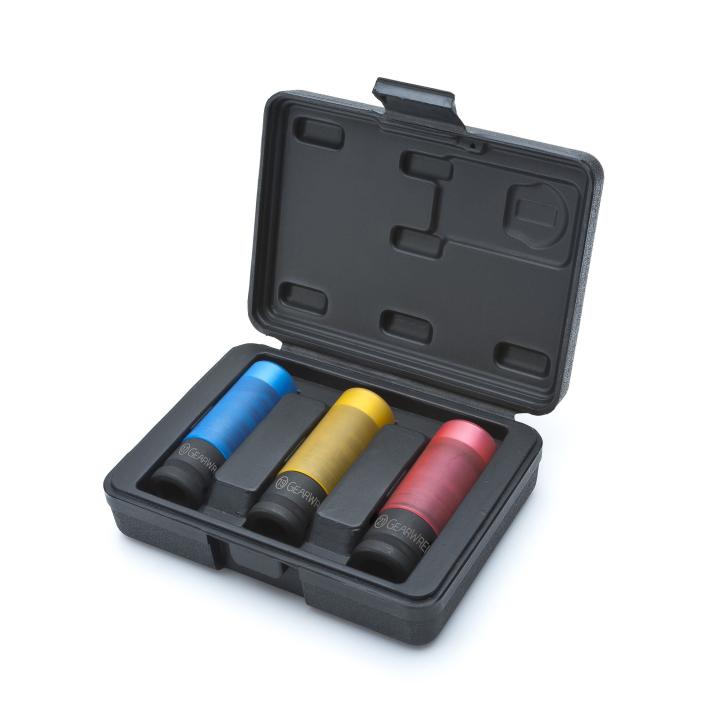 Gearwrench® Socket Set 1/2 Drive Impact Wheel Protector BlowMold Case MET 3Pc | Accent Tools
