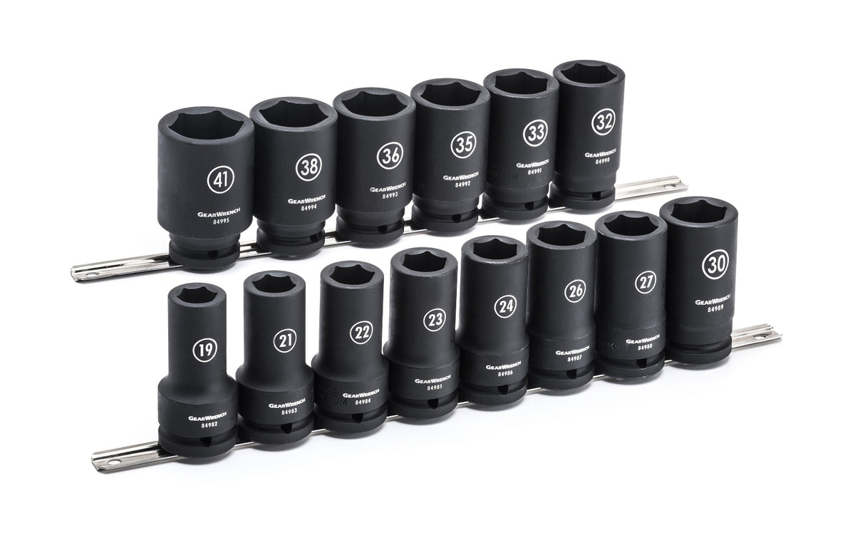 Gearwrench® 14 Pc. 3/4 Drive 6 Point Deep Impact Metric Socket Set | Accent Tools