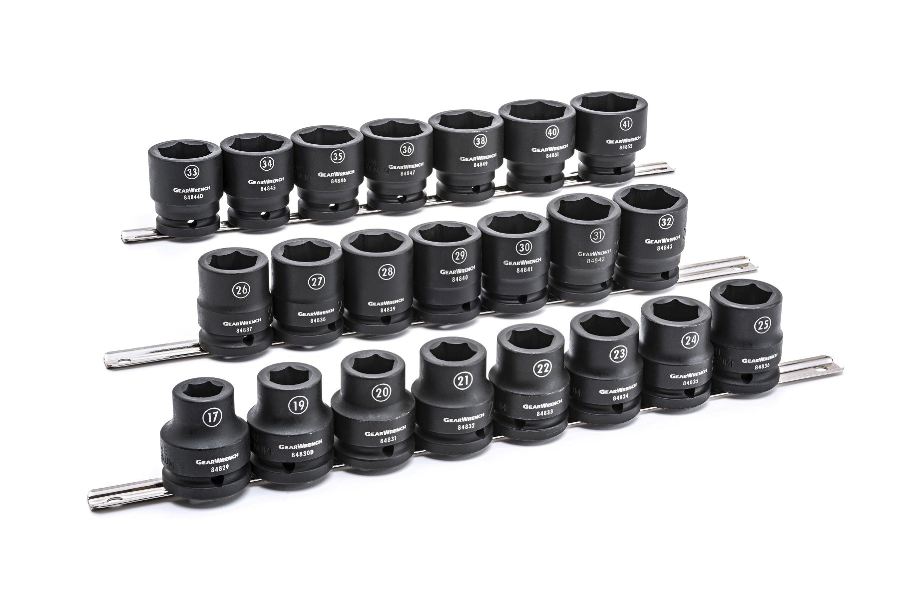 Gearwrench® 22 Pc. 3/4 Drive 6 Point Standard Impact Metric Socket Set | Accent Tools