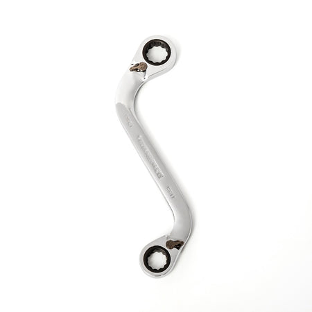 Gearwrench® 11mmx13mm S-Shape, Reversible, Double Box Ratcheting Socketing Wrench | Accent Tools