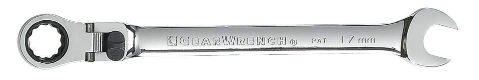 Gearwrench® 17mm 12 Point XL Locking Flex Head Ratcheting Combination Wrench | Accent Tools
