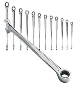 Gearwrench® Wrench Set Combination Ratcheting XL X-Beam Tray MET 12Pc | Accent Tools