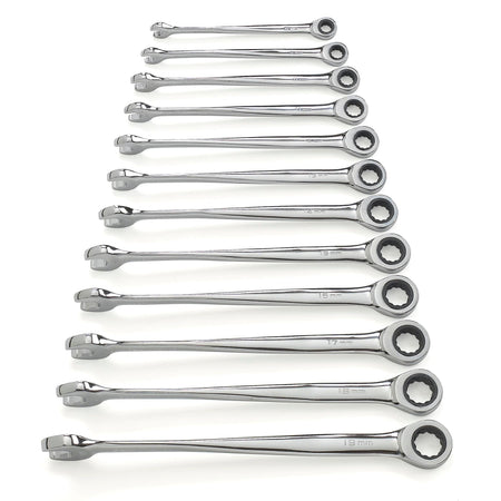 Gearwrench® Wrench Set Combination Ratcheting XL X-Beam Tray MET 12Pc | Accent Tools