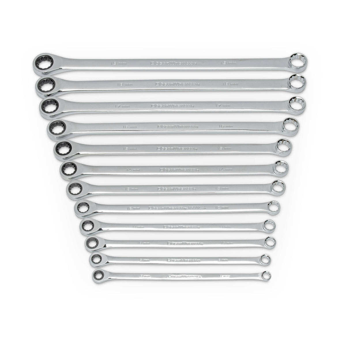 Gearwrench® 12Pc 72-Tooth 12-Point Metric XL GearBox Double Box Ratcheting Wrench Set | Accent Tools