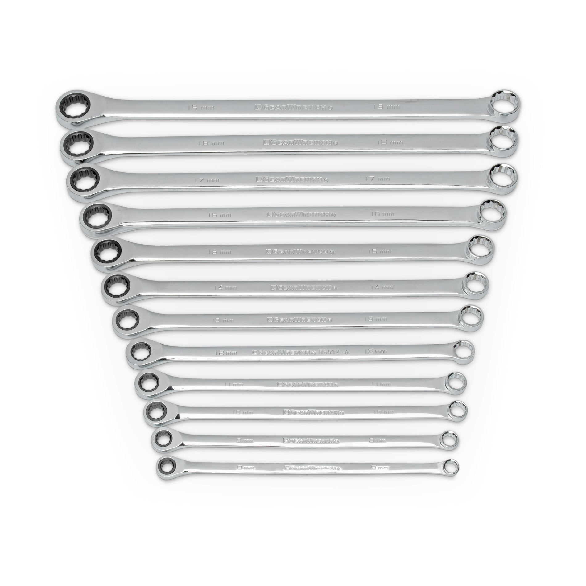 Gearwrench® 12Pc 72-Tooth 12-Point Metric XL GearBox Double Box Ratcheting Wrench Set | Accent Tools