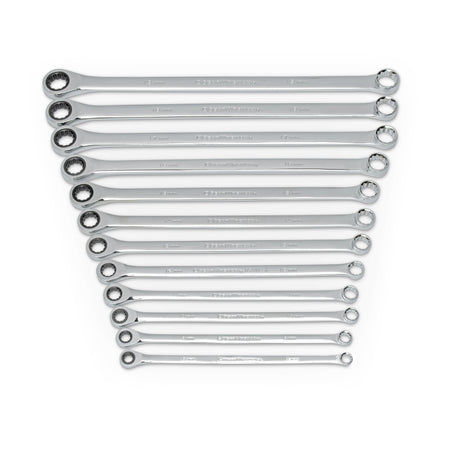 Gearwrench® 12Pc 72-Tooth 12-Point Metric XL GearBox Double Box Ratcheting Wrench Set | Accent Tools