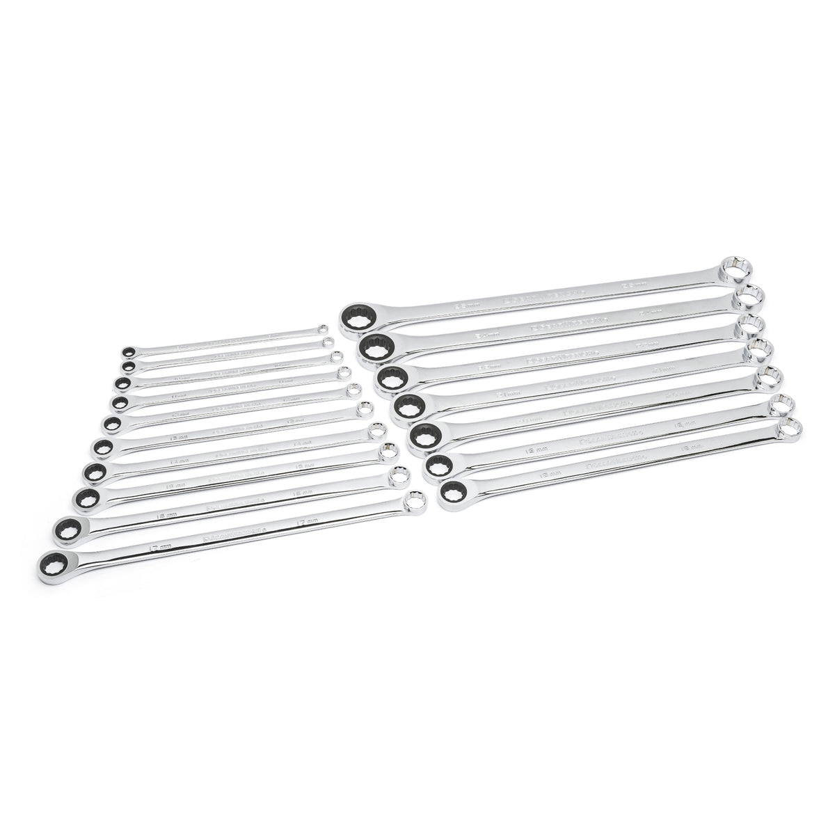 Gearwrench® 17Pc 72-Tooth 12 Point XL GearBox Double Box Ratcheting Metric Wrench Set | Accent Tools