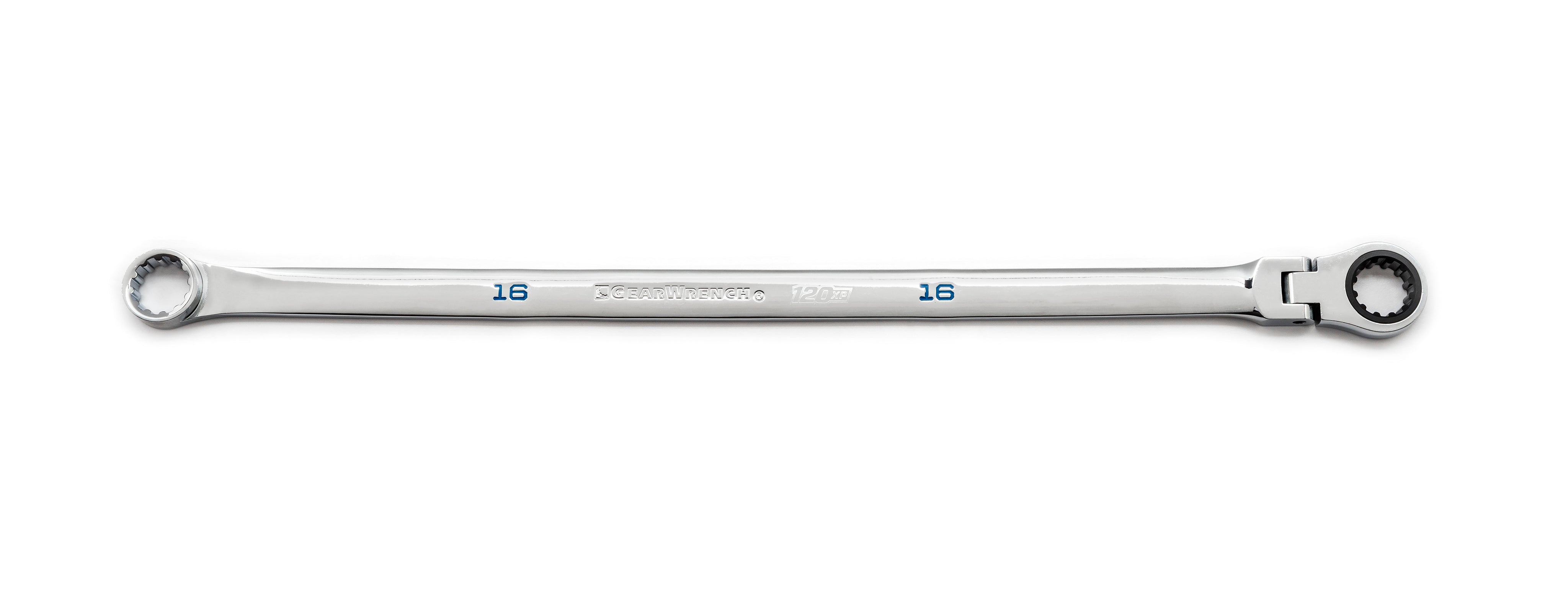 Gearwrench® 16mm 120XP Universal Spline XL GearBox Flex Head Ratcheting Wrench | Accent Tools