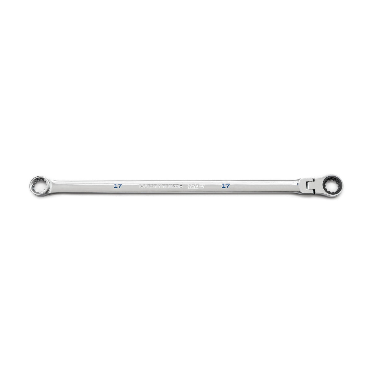 Gearwrench® 17mm 120XP XL GearBox Flex Head Double Box Ratcheting Wrench | Accent Tools