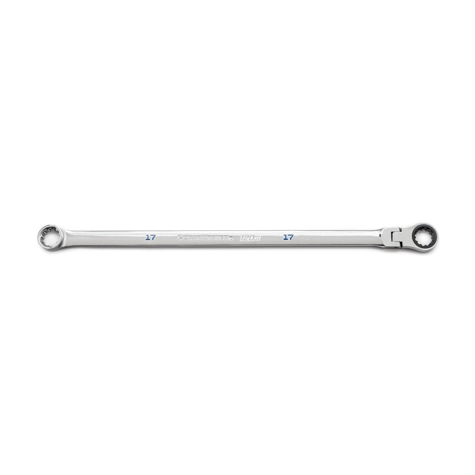 Gearwrench® 17mm 120XP XL GearBox Flex Head Double Box Ratcheting Wrench | Accent Tools