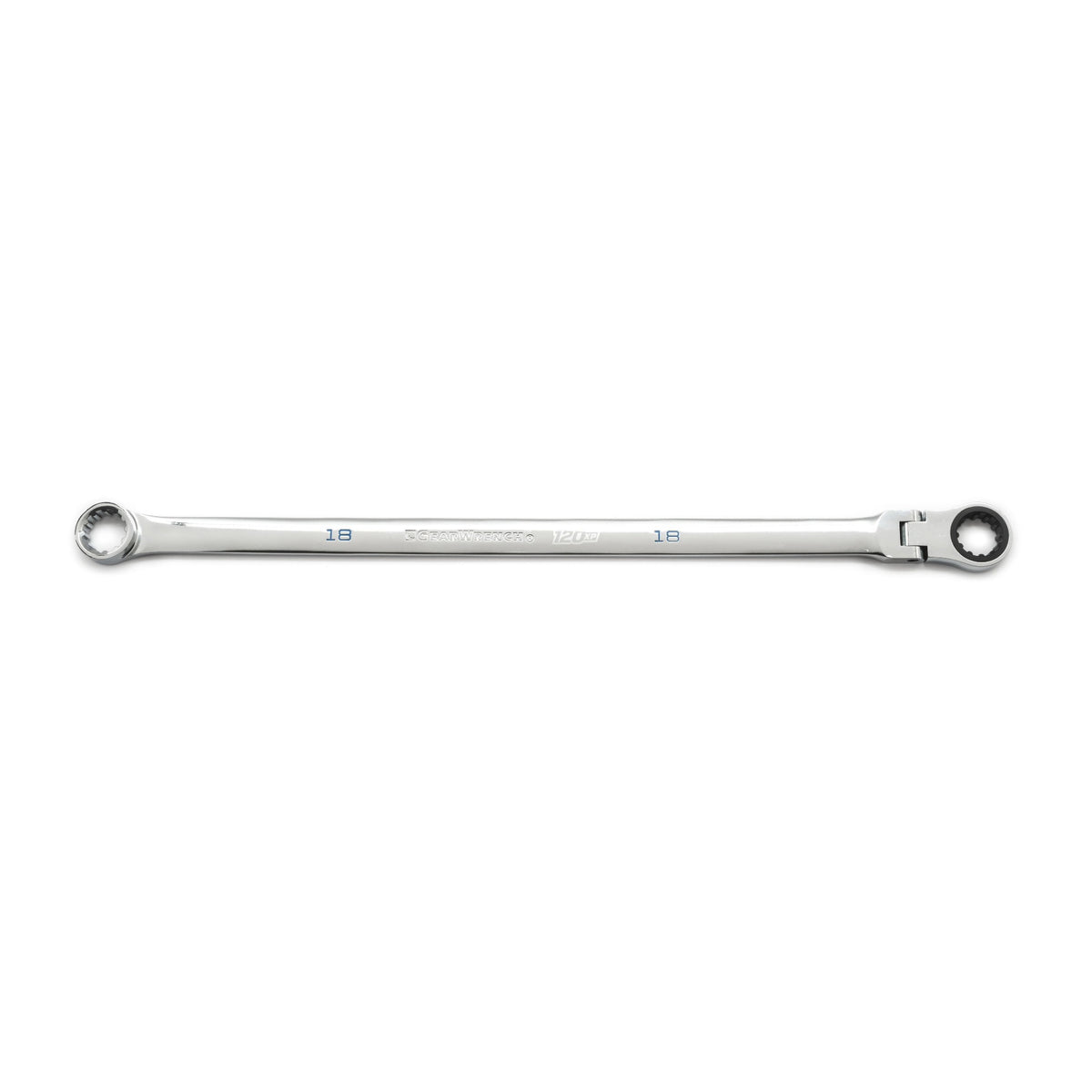 Gearwrench® 18mm 120XP XL GearBox Flex Head Double Box Ratcheting Wrench | Accent Tools