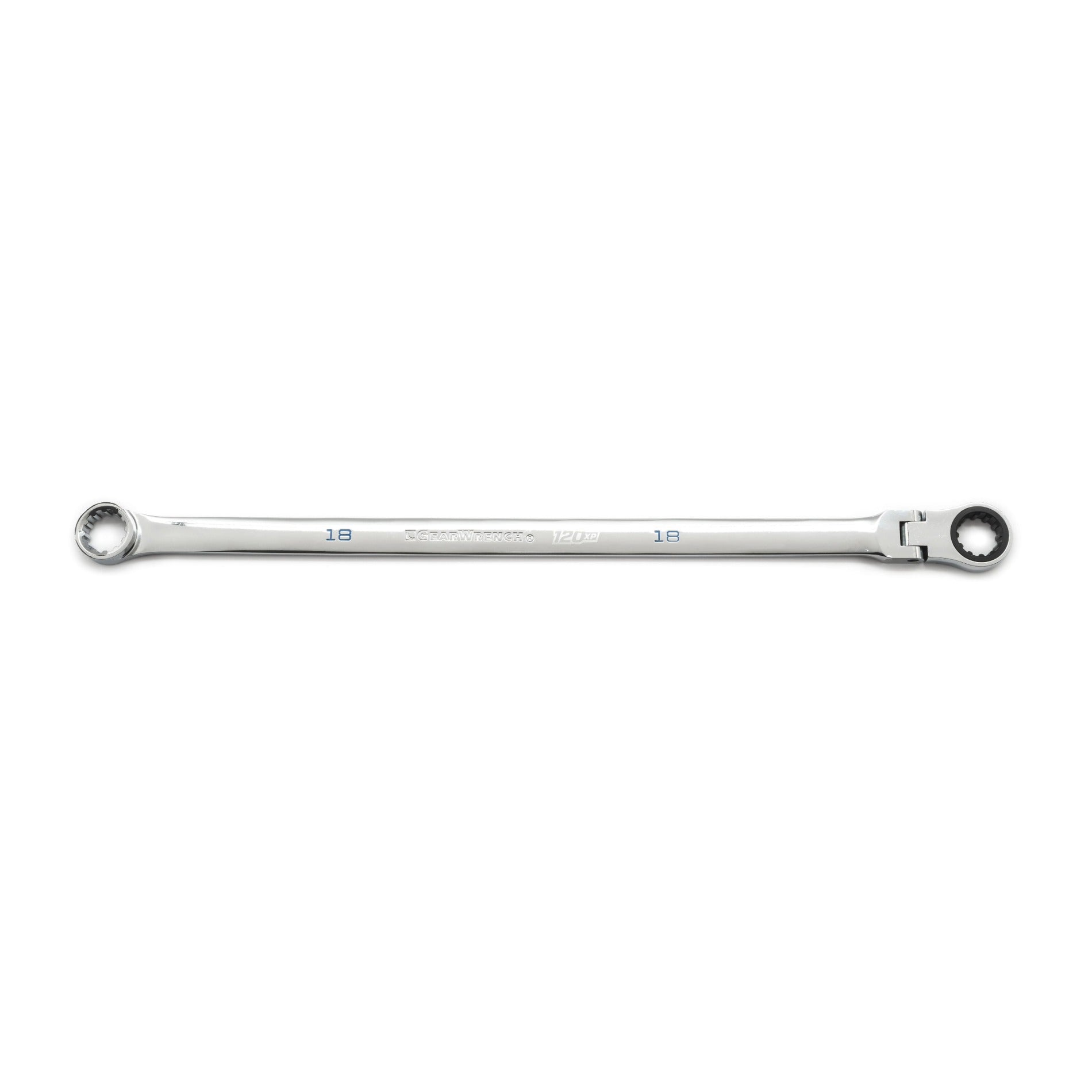 Gearwrench® 18mm 120XP XL GearBox Flex Head Double Box Ratcheting Wrench | Accent Tools
