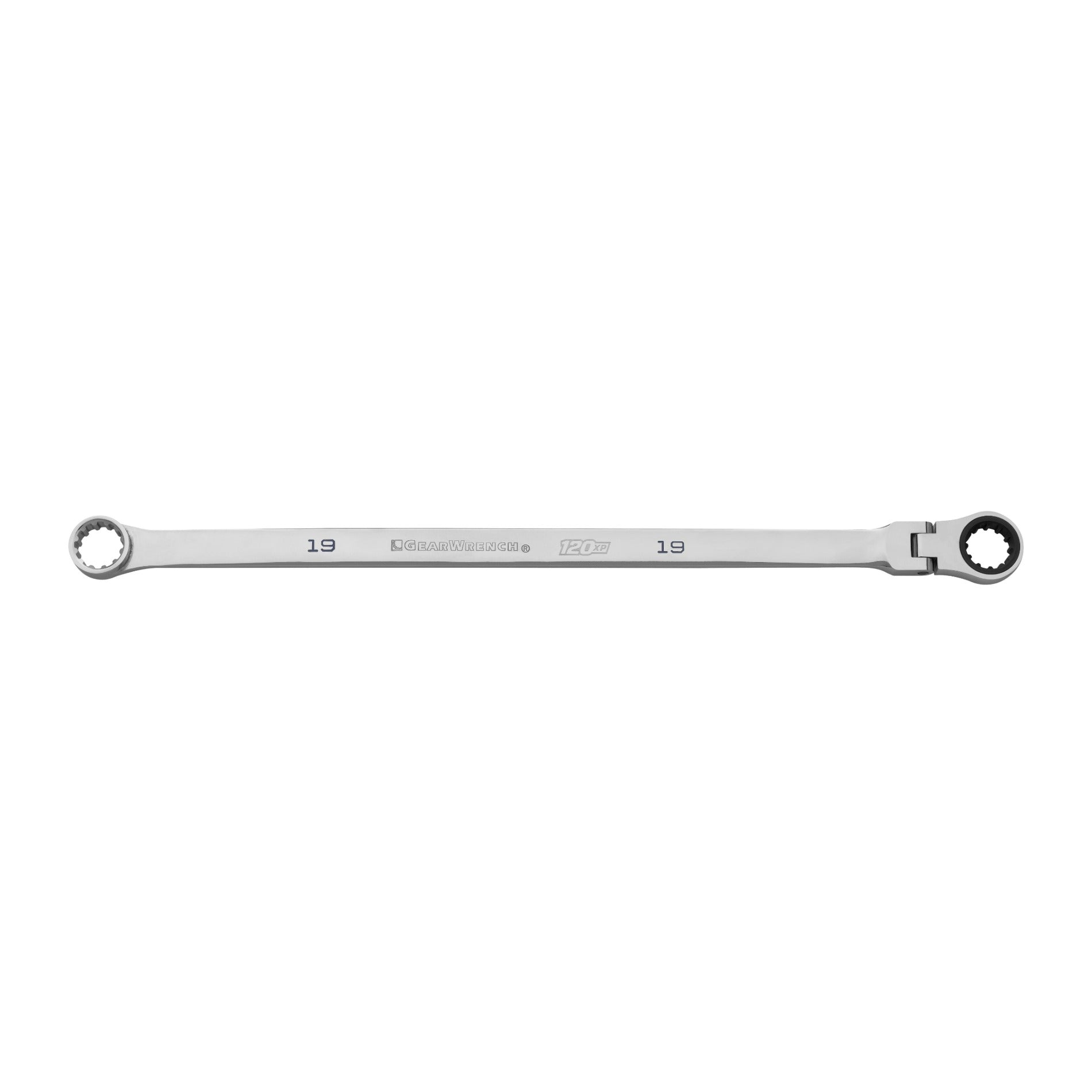 Gearwrench® 19mm 120XP XL GearBox Flex Head Double Box Ratcheting Wrench | Accent Tools