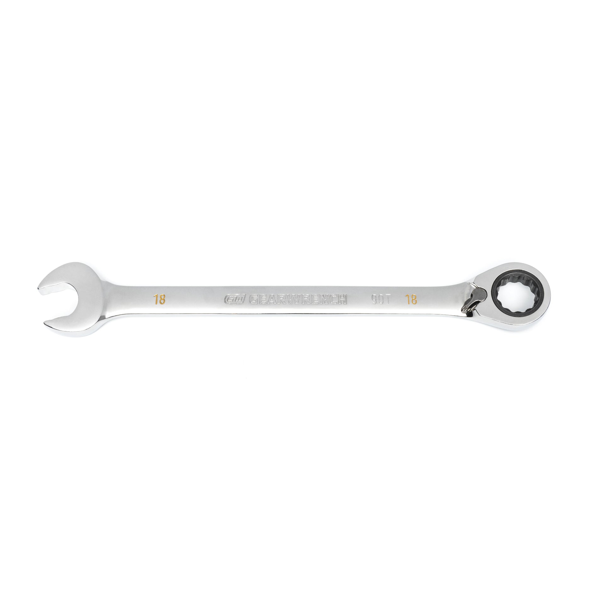 Gearwrench® 18mm 90-Tooth 12-Point Reversible Ratcheting Wrench | Accent Tools