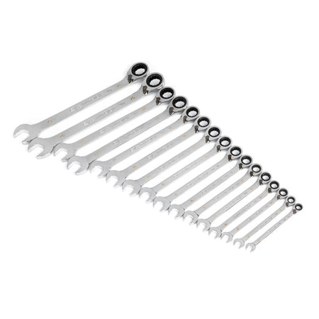 Gearwrench® 16 Piece 90-Tooth 12 Point Metric Reversible Ratcheting Wrench Set | Accent Tools