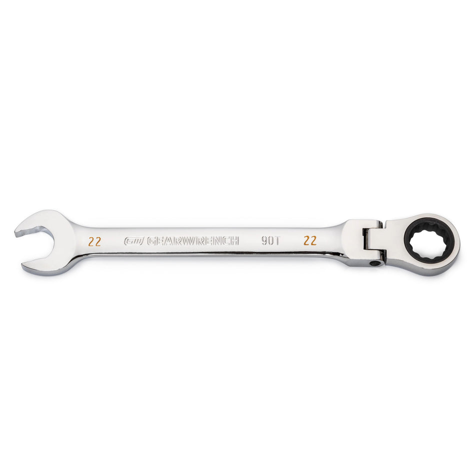 Gearwrench® 22mm 90-Tooth Flex Head Combination Ratcheting Wrench | Accent Tools