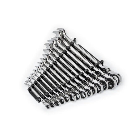 Gearwrench® 14 Piece 90-Tooth 12 Point Flex Head Ratcheting Combination SAE Wrench Set | Accent Tools