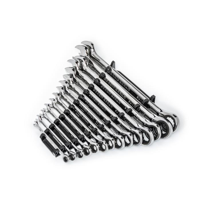 Gearwrench® 14 Piece 90-Tooth 12 Point SAE Combination Ratcheting Wrench Set | Accent Tools