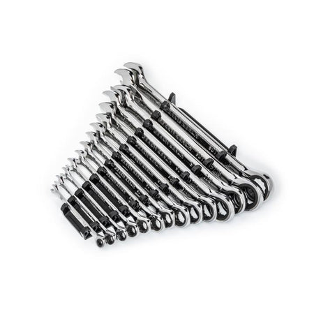 Gearwrench® 14 Piece 90-Tooth 12 Point SAE Combination Ratcheting Wrench Set | Accent Tools