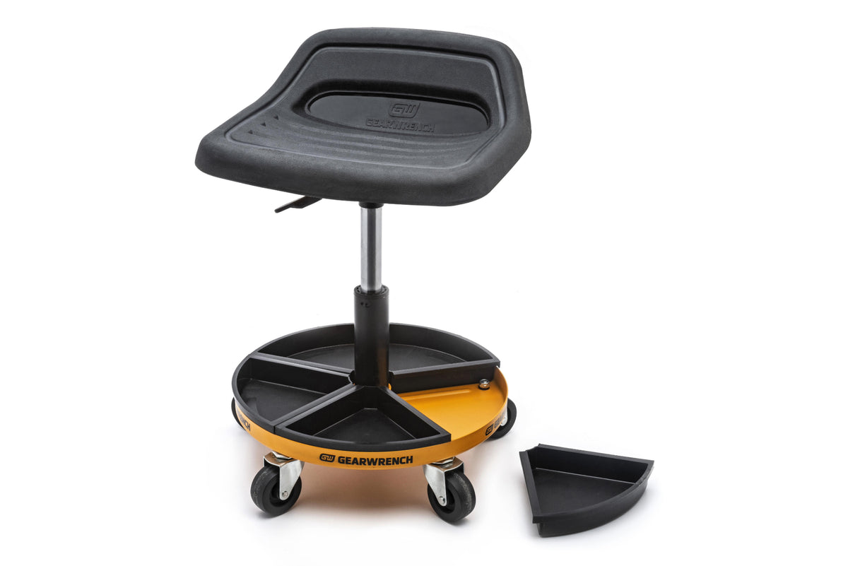 Gearwrench® 457-559mm Adjustable Height Swivel Mechanics Seat | Accent Tools