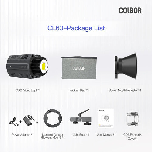 Colbor Cl60 Bi-Colour Cob Led Video Light | Formula