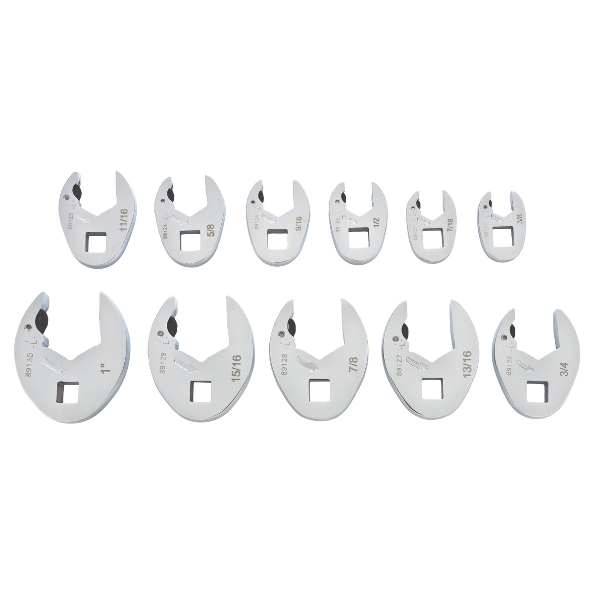 Gearwrench® 11Pc 3/8in. Drive SAE Ratcheting Crowfoot Wrench Set | Accent Tools