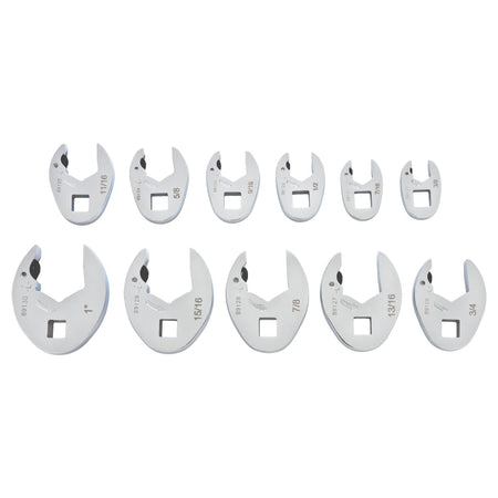 Gearwrench® 11Pc 3/8in. Drive SAE Ratcheting Crowfoot Wrench Set | Accent Tools